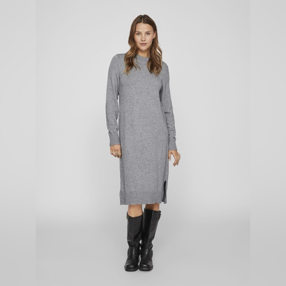 Theory Knit Gray T-Shirt Maxi Dress Size Small